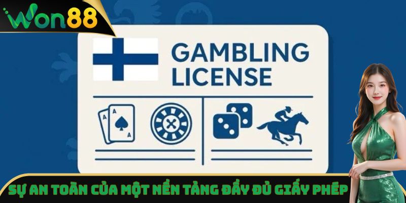 Giấy Phép Won88 - Hoạt Động Hợp Pháp, Bảo Chứng Uy Tín 5 Sự an toàn của một nền tảng đầy đủ giấy phép