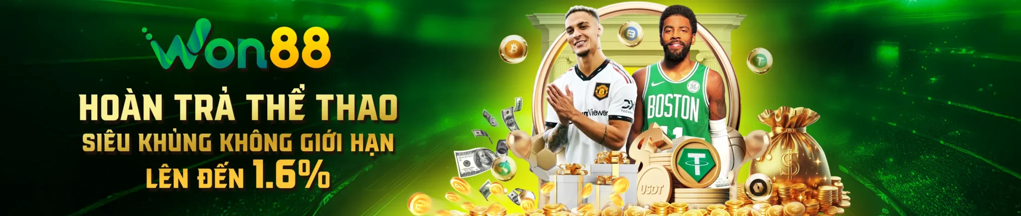 Won88 - Nhà Cái Cược Thể Thao, Casino Trực Tuyến Uy Tín 10 Banner khuyến mãi Won88